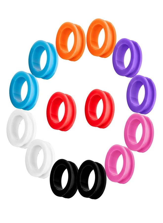 Decentraland 2 Pcs White Acrylic Double Flared Ear Gauges Ear Plugs Tunnels Body Piercing Jewelry 1/2"(12mm) - Image 3